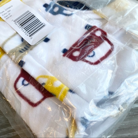 Carter’s toddler fleece footed “cars” pajamas boy 2T - Picture 3 of 5